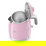 Smeg KLF05PKEU Tetera o Hervidor Eléctrico Pequeño Mini, Color Rosa