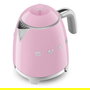 Smeg KLF05PKEU Tetera o Hervidor Eléctrico Pequeño Mini, Color Rosa