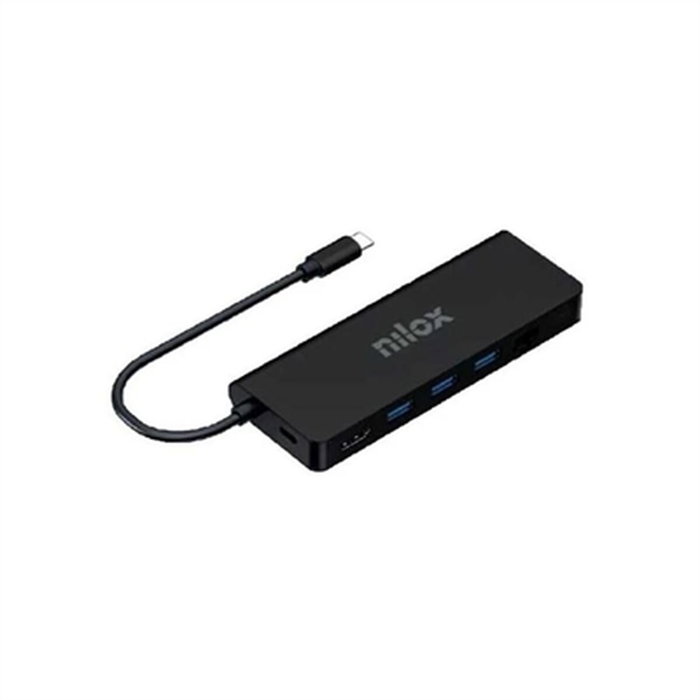 Nilox NXDSUSBC04 Dock Station 8 en 1 USB-C Negro Nilox NXDSUSBC04 Dock Station 8 en 1 USB-C Negro