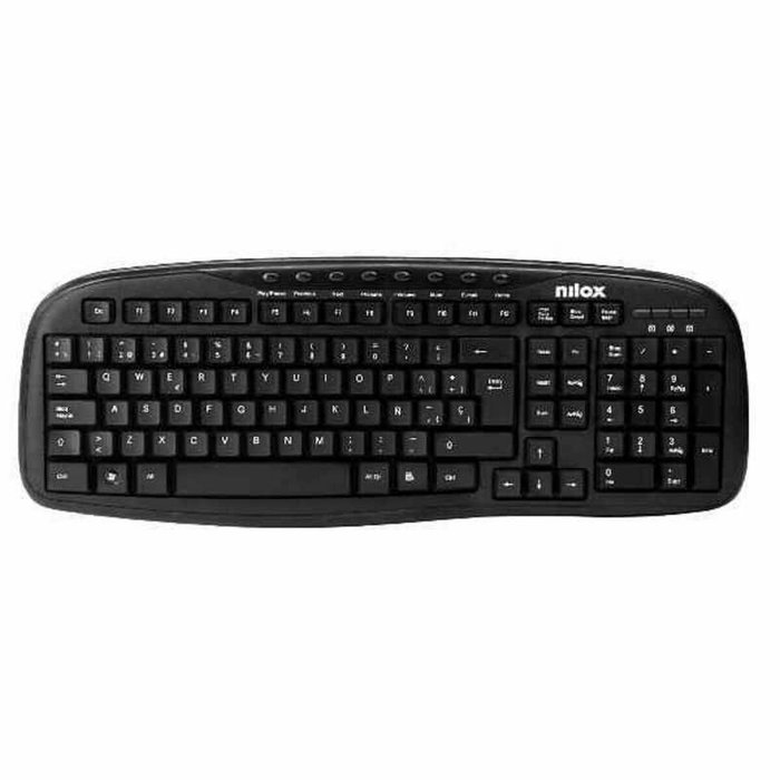 Nilox Teclado Multimedia USB Negro Español