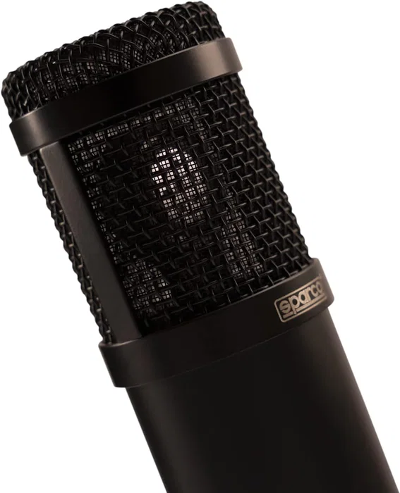 Sparco Micrófono Gaming SPMIC USB para PC, Negro, Patrón Cardioide, Plug and Play con Trípode Ajustable y Filtro Antiviento Incluido