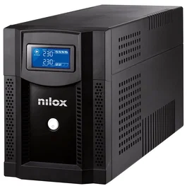 Nilox Premium Line Interactive Sinewave LCD SAI (UPS) - 3000VA / 2100W, Onda Sinusoidal, AVR, Pantalla LCD, 4 Salidas AC, para Ordenadores y Redes