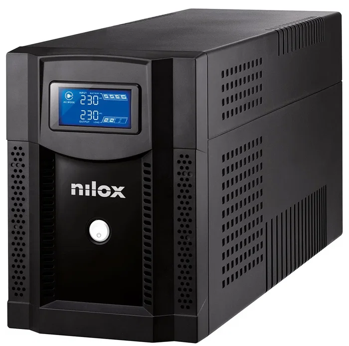 Nilox Premium Line Interactive Sinewave LCD SAI (UPS) - 3000VA / 2100W, Onda Sinusoidal, AVR, Pantalla LCD, 4 Salidas AC, para Ordenadores y Redes