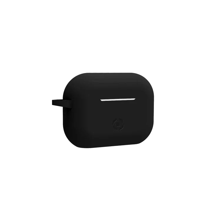 Celly AIRCASE3BK Protectora para AirPods Pro, Silicona, Negro