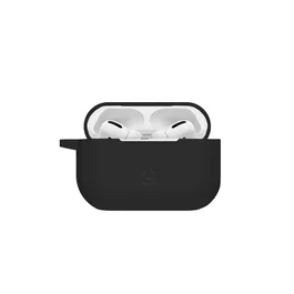 Celly AIRCASE3BK Protectora para AirPods Pro, Silicona, Negro