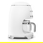 Smeg Cafetera de Filtro Automática Estilo 50s DCF02WHEU, 1.4L, Ajuste de Intensidad, Manten Caliente, Programable, Blanco