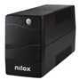 Nilox NXGCLI8001X5V2 SAI (UPS) Interactivo de Línea 800VA/560W con Estabilizador AVR, 2 Tomas de Salida AC, Protección para Ordenador y Periféricos