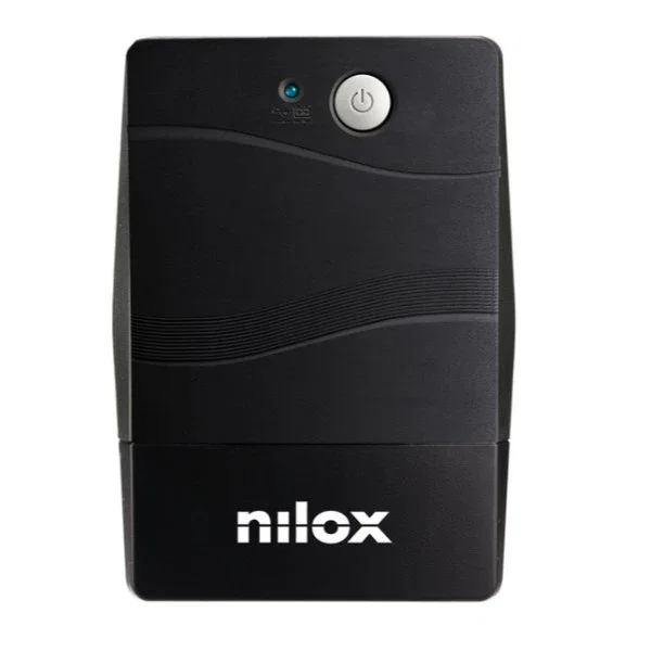Nilox NXGCLI8001X5V2 SAI (UPS) Interactivo de Línea 800VA/560W con Estabilizador AVR, 2 Tomas de Salida AC, Protección para Ordenador y Periféricos