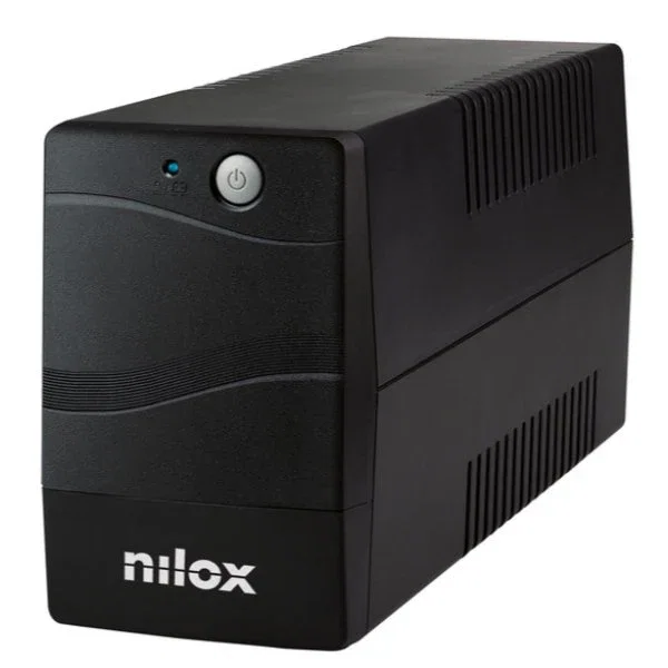 Nilox NXGCLI8001X5V2 SAI (UPS) Interactivo de Línea 800VA/560W con Estabilizador AVR, 2 Tomas de Salida AC, Protección para Ordenador y Periféricos