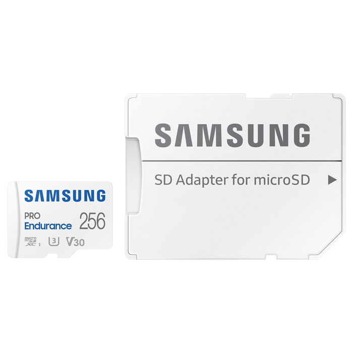 SAMSUNG PRO Endurance Tarjeta MicroSDXC UHS-I U3 256GB con Adaptador
