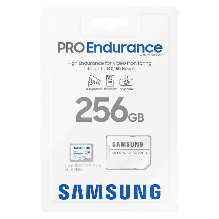 SAMSUNG PRO Endurance Tarjeta MicroSDXC UHS-I U3 256GB con Adaptador