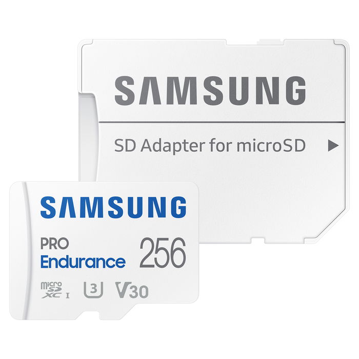 SAMSUNG PRO Endurance Tarjeta MicroSDXC UHS-I U3 256GB con Adaptador