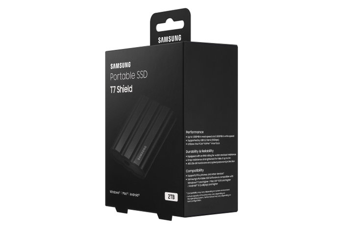 Samsung Portable T7 Shield 2 TB Negro