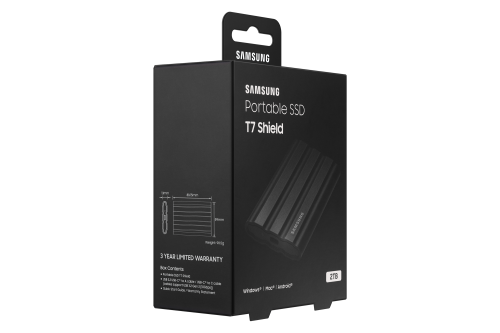 Samsung Portable T7 Shield 2 TB Negro