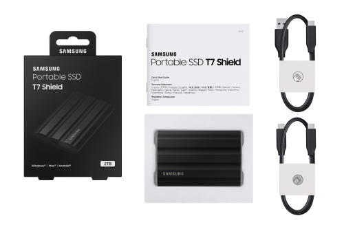 Samsung Portable T7 Shield 2 TB Negro