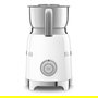 Smeg MFF11WHEU Espumador de Leche Automático 50's Style Blanco, Acero Inoxidable, 250 ml de Espuma, 0.6 L, Funciones Caliente y Fría