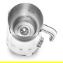 Smeg MFF11WHEU Espumador de Leche Automático 50's Style Blanco, Acero Inoxidable, 250 ml de Espuma, 0.6 L, Funciones Caliente y Fría