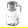 Smeg MFF11WHEU Espumador de Leche Automático 50's Style Blanco, Acero Inoxidable, 250 ml de Espuma, 0.6 L, Funciones Caliente y Fría