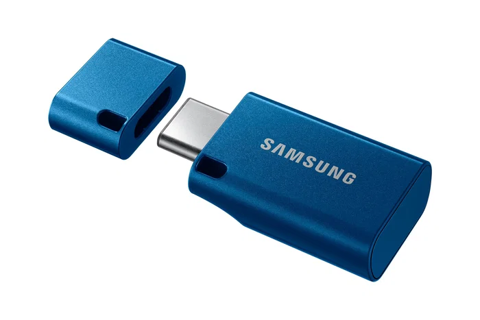 Samsung MUF-128DA Pendrive USB-C 128 GB USB 3.2 Gen 1 Velocidad Lectura 400MB/s Resistente (Agua, Golpes, Imanes) Color Azul