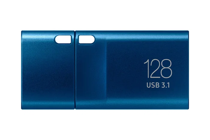 Samsung MUF-128DA Pendrive USB-C 128 GB USB 3.2 Gen 1 Velocidad Lectura 400MB/s Resistente (Agua, Golpes, Imanes) Color Azul