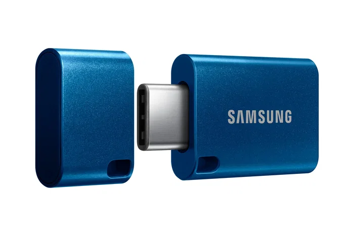 Samsung MUF-128DA Pendrive USB-C 128 GB USB 3.2 Gen 1 Velocidad Lectura 400MB/s Resistente (Agua, Golpes, Imanes) Color Azul