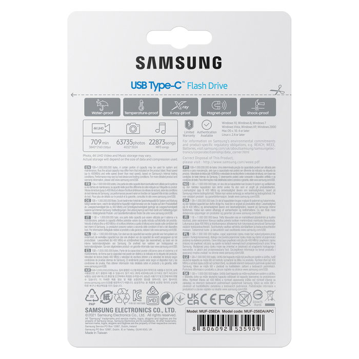 Samsung MUF-256DA Memoria USB 256 GB USB Tipo-C Azul