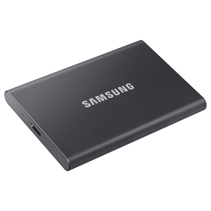 Samsung SSD T7 Portátil 1TB USB-C USB 3.2 Gen 2 Gris Titanio - Hasta 1050 MB/s, Cifrado 256-bit AES
