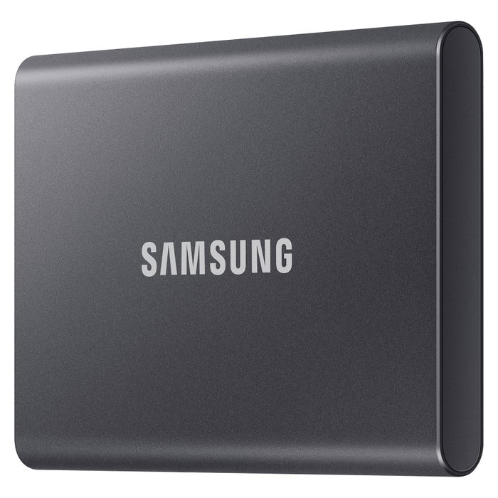 Samsung SSD T7 Portátil 1TB USB-C USB 3.2 Gen 2 Gris Titanio - Hasta 1050 MB/s, Cifrado 256-bit AES