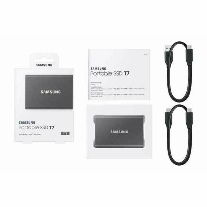 Samsung Portable SSD T7 1TB Gris Samsung Portable SSD T7 1TB Gris