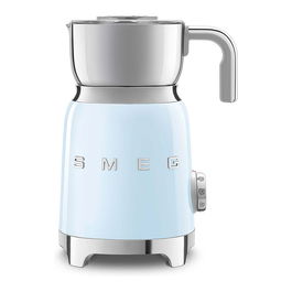 Smeg MFF11PBEU 50s Style, Milchaufschäumer para Café, Color Pastel Azul