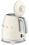 Smeg KLF05CREU Hervidor Eléctrico Mini 0,8 L Crema