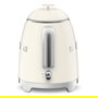 SMEG KLF05CREU Hervidor de Agua Eléctrico Mini, 0.8 Litros, 1400 W, Color Crema, Apagado Automático, Base Giratoria 360°, con Filtro e Indicador de Nivel
