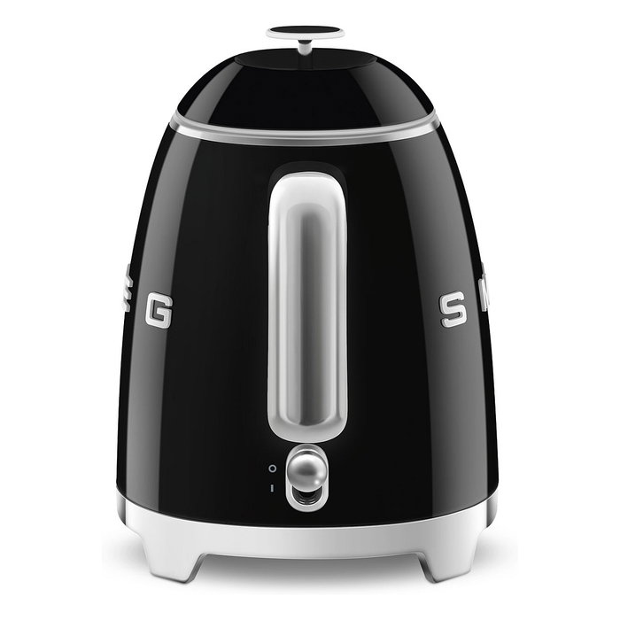 Smeg KLF05BLEU Mini Hervidor de Agua Eléctrico 0.8 Litros 1400W con Filtro, Apagado Automático y Base 360°, Color Negro