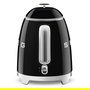 Smeg KLF05BLEU Mini Hervidor de Agua Eléctrico 0.8 Litros 1400W con Filtro, Apagado Automático y Base 360°, Color Negro