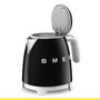 Smeg KLF05BLEU Mini Hervidor de Agua Eléctrico 0.8 Litros 1400W con Filtro, Apagado Automático y Base 360°, Color Negro