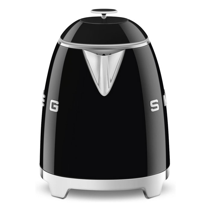 Smeg KLF05BLEU Mini Hervidor de Agua Eléctrico 0.8 Litros 1400W con Filtro, Apagado Automático y Base 360°, Color Negro