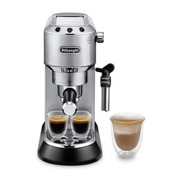 DeLonghi Dedica EC685.M Máquina de Espresso Semi-Automática, 15 Bar, Espumador de Leche, 1.1L, Plata