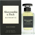 Abercrombie & Fitch Authentic Man Eau de Toilette 100 ml Spray