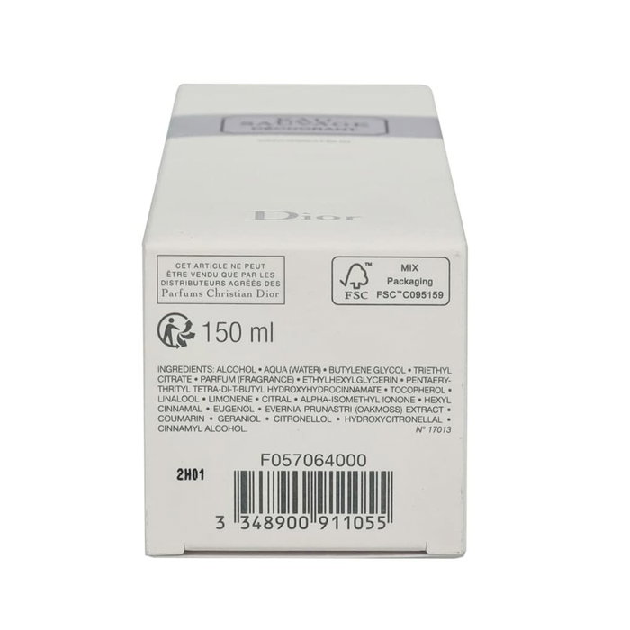 Dior EAU SAUVAGE Desodorante en Spray 150 ml