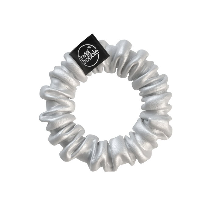Invisibobble Sprunchie Slim Goma Pelo #bella chrome - 2 Unidades. Elástico Delgado Antienredos, Sin Tirones ni Marcas, Vegano