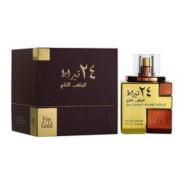 Lattafa 24 Carat Pure Gold Eau De Parfum para Mujer 100 ml Vaporizador