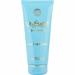 Versace Dylan Turquoise Gel de Baño y Ducha - Fragancia Floral Amaderada Almizclada con Notas Cítricas y Madera