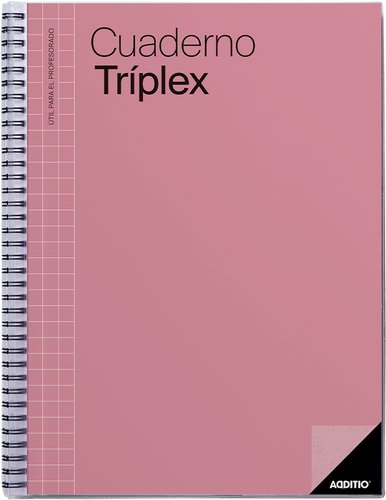 Additio Cuaderno Triplex para Profesorado 144 Páginas