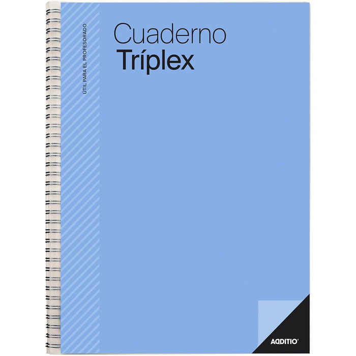 Additio Cuaderno Triplex para Profesorado 144 Páginas
