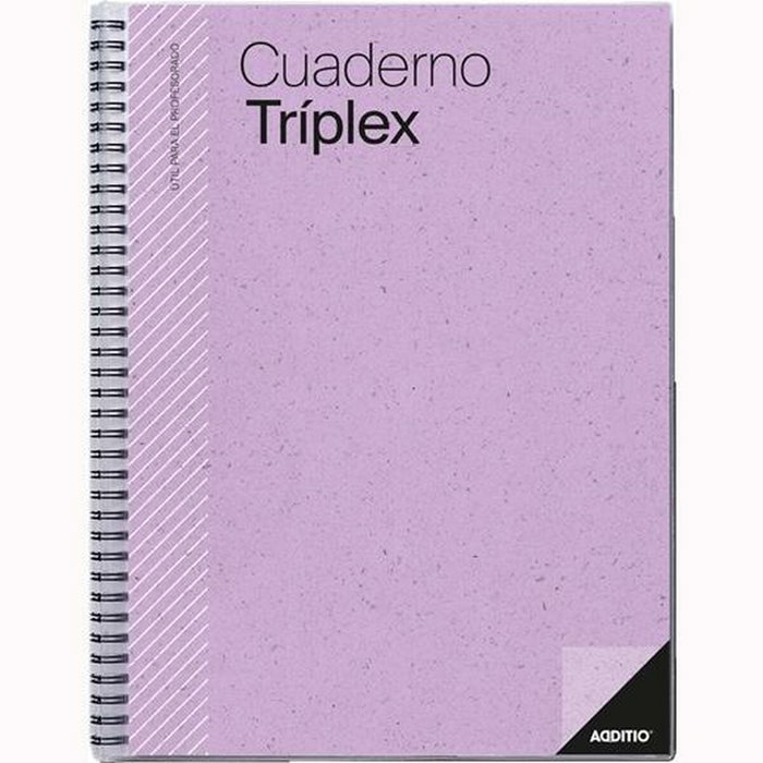 Additio Cuaderno Triplex para Profesorado 144 Páginas