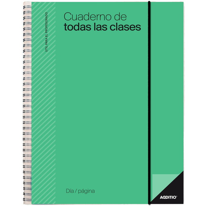 Additio Cuaderno de Todas las Clases para el Profesorado 256 Páginas Surtido