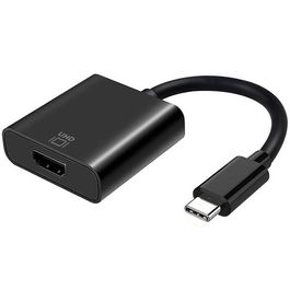 Aisens Conversor USB-C a HDMI 4K@60Hz USB-C Macho a HDMI Hembra Negro 15 cm