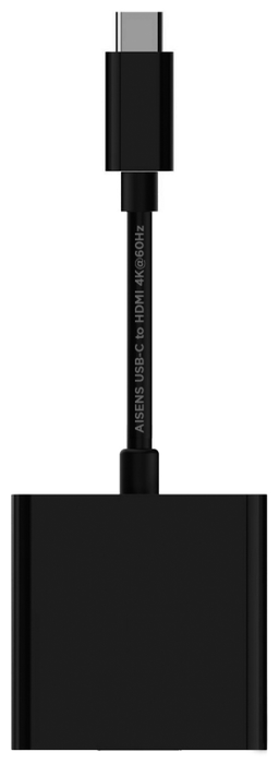 Aisens Conversor USB-C a HDMI 4K@60Hz Negro 15cm