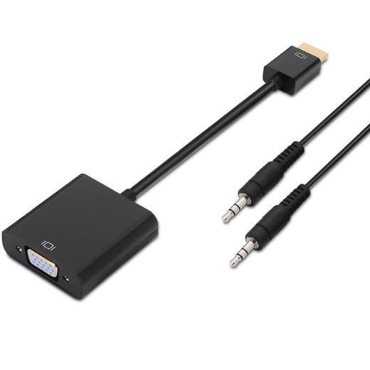 Aisens A122-0126 Conversor HDMI Macho a VGA Hembra y Jack 3.5mm Hembra Aisens A122-0126 Conversor HDMI Macho a VGA Hembra y Jack 3.5mm Hembra