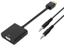 Aisens A122-0126 Conversor HDMI Macho a VGA Hembra y Jack 3.5mm Hembra